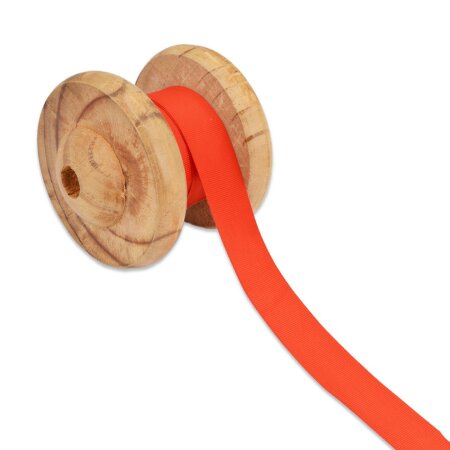 Ripsband Uni 25 mm - Rot