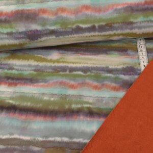 Softshell - Aquarell Farbverlauf - Khaki Rost