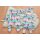 Jersey Rosalie Reh Glitter Look Hearts Watercolor Stripes Pastell - Glitzerpüppi Exklusiv Eigenproduktion