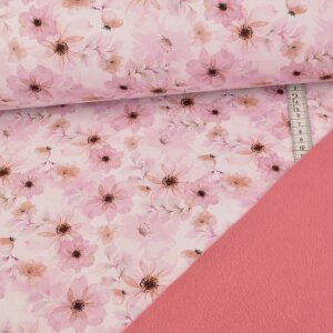 Softshell - Rosa Frühlingszauber auf Weiß