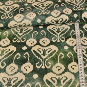 Baumwolle Webware - Unique Batik Secret - Smaragd