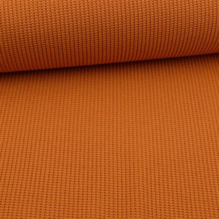 1 Reststück 0,80m Big Knit Strickstoff Orange