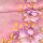 Jersey Blumenranken Rosa Gold auf Rosa - Glitzerpüppi Exklusiv Eigenproduktion