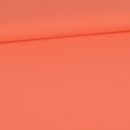 1 Reststück 0,90m Glitzerpüppi Uni Baumwoll Jersey - Apricot
