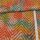 1 Reststück 0,65m Baumwolle Webware - Unique Batik Zig Zag - Multicolor Rost