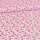 Baumwolle Webware - Kleine Blumen Pink Rosa auf Zartrosa