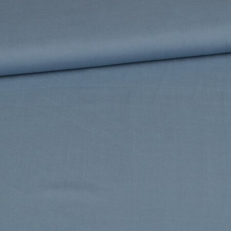 1 Reststück 0,75m Viskose Stoff Viviana - Uni Jeans Blau Hell