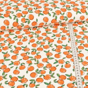 Jersey - Orangenchaos auf Weiß