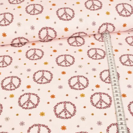 Jersey - Peace aus Rosen auf Rosa