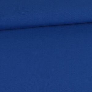 1 Reststück 0,80m BIO Uni Jersey Amelie - Kobaltblau