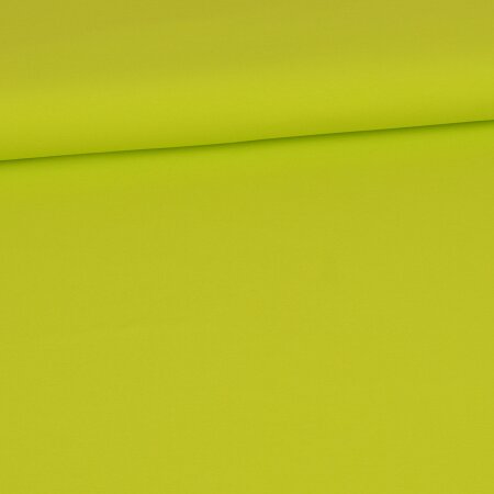 1 Reststück 0,45m Glitzerpüppi Uni Baumwoll Jersey - Lime