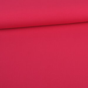 1 Reststück 0,80m Glitzerpüppi Uni Baumwoll Jersey - Pink
