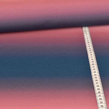 Jersey Color Gradient Navy Altrosa - Glitzerpüppi Exklusiv Eigenproduktion