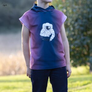 Jersey Color Gradient Navy Altrosa - Glitzerpüppi Exklusiv Eigenproduktion