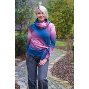 Jersey Color Gradient Navy Altrosa - Glitzerpüppi Exklusiv Eigenproduktion