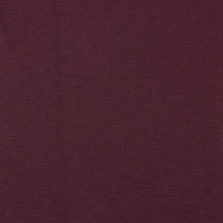 Bio Bündchenstoff Amelie Uni aubergine