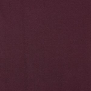 Bio Bündchenstoff Amelie Uni aubergine