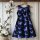 Jersey Colorful Butterflies Navy - Glitzerpüppi Exklusiv Eigenproduktion