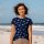 Jersey Colorful Hearts Navy - Glitzerpüppi Exklusiv Eigenproduktion