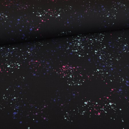 Jersey Colorful Splashes Navy - Glitzerpüppi Exklusiv Eigenproduktion