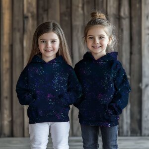Jersey Colorful Splashes Navy - Glitzerpüppi...