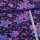 Stoffpaket Jersey Glowing Flowers Navy - Glitzerpüppi Exklusiv Eigenproduktion