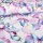 Jersey Ginkgo Butterflies Weiß - Glitzerpüppi Exklusiv Eigenproduktion