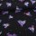 Stoffpaket Jersey Colorful Hearts Navy - Glitzerpüppi Exklusiv Eigenproduktion