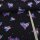 Stoffpaket Jersey Colorful Hearts Navy - Glitzerpüppi Exklusiv Eigenproduktion