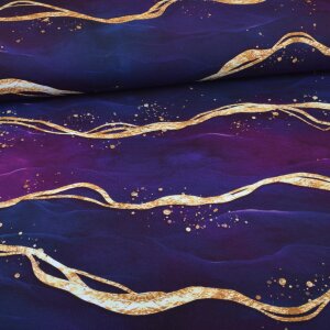 Jersey Dreamy Marble Lila Gold - Glitzerpüppi...