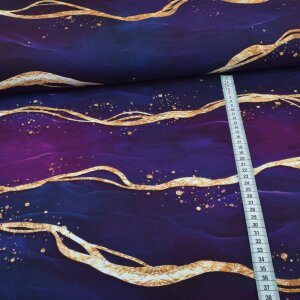 Jersey Dreamy Marble Lila Gold - Glitzerpüppi...