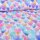 Jersey Grafitti Hearts Weiß - Glitzerpüppi Exklusiv Eigenproduktion