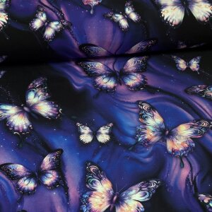 BIO Jersey Mystic Butterflies Lila - Glitzerpüppi...