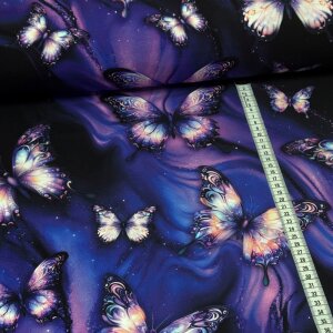 BIO Jersey Mystic Butterflies Lila - Glitzerpüppi...