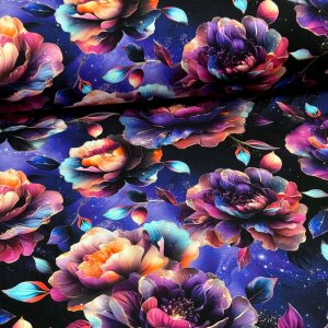BIO Jersey Magical Flowers Bunt - Glitzerpüppi...