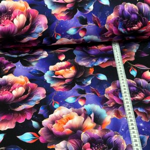 BIO Jersey Magical Flowers Bunt - Glitzerpüppi...