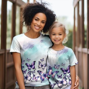 BIO Jersey Magical Fluttering Butterflies - Glitzerpüppi Exklusiv Eigenproduktion