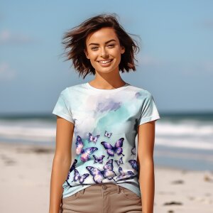 BIO Jersey Magical Fluttering Butterflies - Glitzerpüppi Exklusiv Eigenproduktion