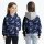 BIO Jersey Maritime Blossoms Mint Lila auf Jeans - Glitzerpüppi Exklusiv Eigenproduktion