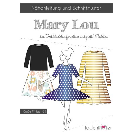 Fadenkäfer Papierschnittmuster Kleid Mary Lou für Kinder