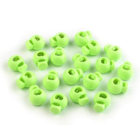 Kordelstopper rund 15x19mm Lime