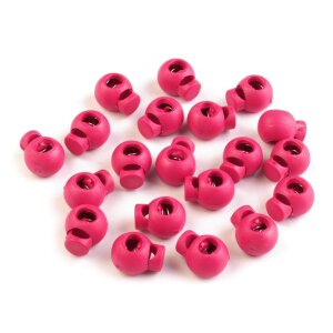 Kordelstopper rund 15x19mm Pink