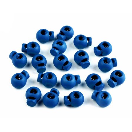 Kordelstopper rund 15x19mm Blau