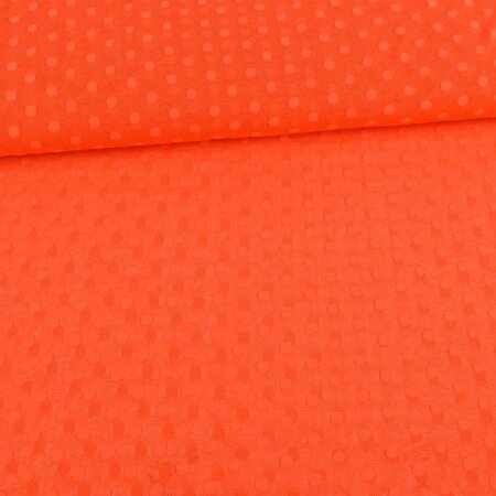 Tüll Stoff Dots Orange