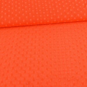 Tüll Stoff Dots Orange