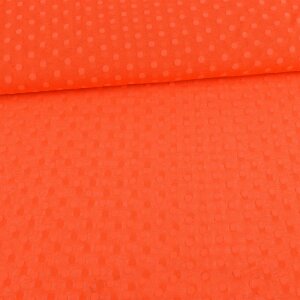 Tüll Stoff Dots Orange