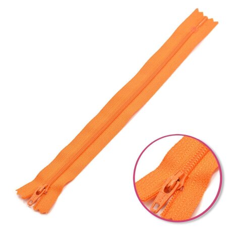 Reißverschluss Orange 16cm nicht teilbar YKK (0561179-849)