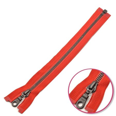 Reißverschluss Rot 30cm teilbar mit Zähnchen aus Kunststoff YKK (4296577-519)