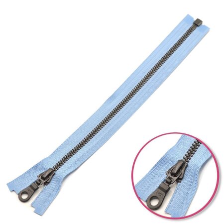 Reißverschluss Pastellblau 25cm teilbar mit Zähnchen aus Kunststoff YKK (4296577-546)