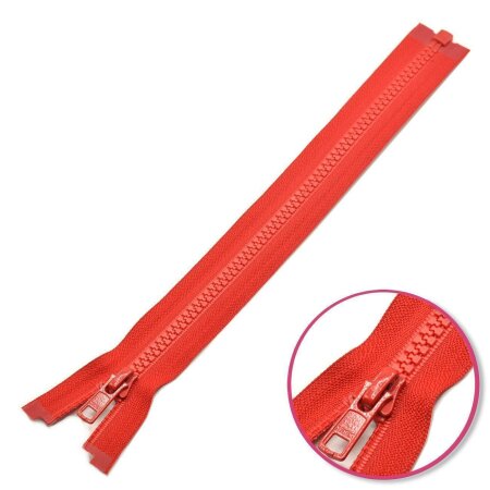 Reißverschluss Rot teilbar mit Zähnchen aus Kunststoff YKK (4335956-519)